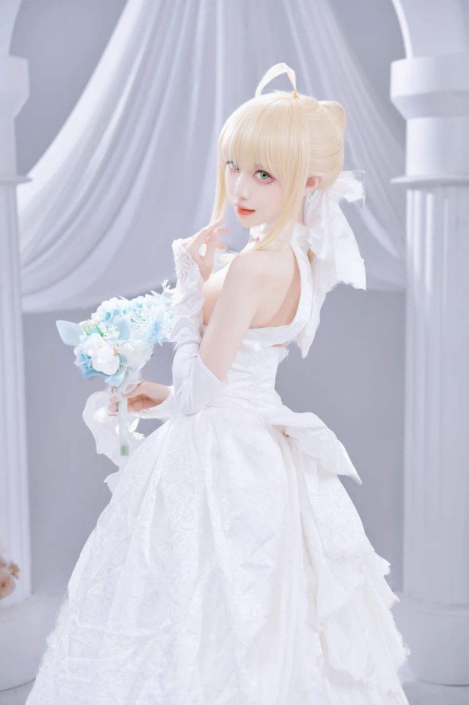 Shika小鹿鹿 - Fate Saber花嫁 [22P-284MB] tg@simisebaisi 【丝足阁】009.webp